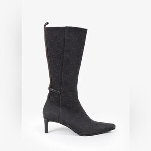 Gucci Monogram Denim Canvas Boot 9